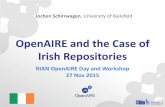 OpenAIRE and the case of Irish Repositories, by Jochen Schirrwagen (RIAN Workshop)