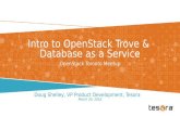 Introduction to OpenStack Trove & Database as a Service