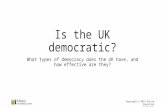 Is the UK Democratic?