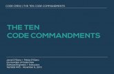The Ten Code Commandments