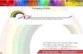 AGK INTERIORS  COMPANY PROFILE   2015 -16  FSC