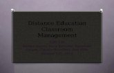 Distance Education Classroom Management