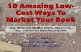 10 Amazing Low-Cost Ways To Market Your Book