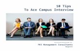 10 Tips To Ace Campus Interview