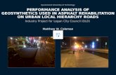 Performance analysis of geosynthetics used in asphalt rehabilitation on urban local hierarchy roads