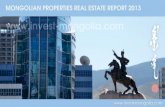 2013, PRESENTATION, Mongolian Properties and Real Estate Report 2013, Lee Cashell