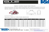 Ellis Patents ALP-13-ANO  Alpha Cable Cleats -Trefoil Cleats 59.0-63.8mm