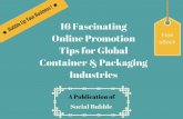 16 fascinating online promotion tips for global container & packaging industries