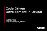 Code driven development in drupal