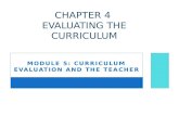 Chapter 4: Evaluating the curriculum