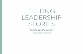 Telling Leadership Stories - NCLC, Feb. 2016