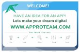 Approteam | HAVE AN IDEA FOR AN APP! Lets make your dream digital