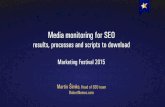 Martin Šimko - Media monitoring for SEO; results, processes and scripts to download