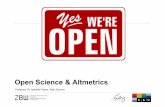 Open Science & Altmetrics