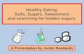 Salts, Sugars and Sweeteners