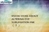 Know More About Altering Dye Sublimation Ink（2)