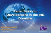 Panel Session: Developments in the IHE Clinical and ...