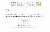 Usability vs. Security: Find the Right Balance in Mobile Apps