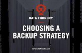 Choosing a Backup Strategy