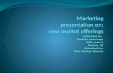 new market offerings(new product development)