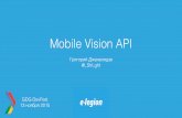 Mobile Vision API
