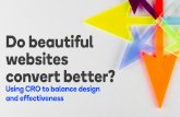 CRO - Do beautiful sites convert better