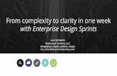 From complexity to clarity in one week with Enterprise Design Sprints