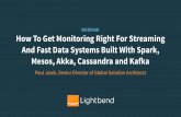 How To Get Monitoring Right For Streaming & Fast Data Systems Built With Spark, Mesos, Akka, Cassandra & Kafka