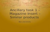 Ancillary task 1 - Similar products