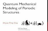 NANO266 - Lecture 7 - QM Modeling of Periodic Structures
