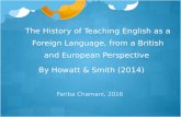 The History of Teaching English as a Foreign Language