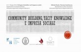 Community bulding, tacit knowledge e impresa sociale
