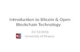 Introduction to Bitcoin & Open Blockchain Technology