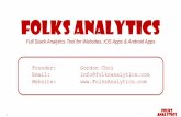Folks Analytics Introduction, Full Stack Analytics Tool