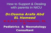 How to support & dealing with parents in nicu