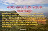 Add Value in Your Marriage
