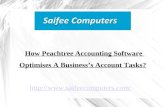 Learn How Peachtree Accounting Software Operates Business Tasks
