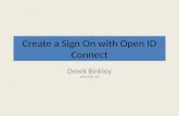 Creating a Sign On with Open id connect