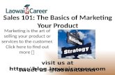 Sales 101: The Basics of Marketing your Product