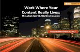 [Webinar Slides] Work Where Your Content Really Lives: The Ideal Hybrid ECM Environment