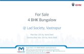 4 BHK Bungalow on Sale @ Lad Society, Vastrapur, Ahmedabad