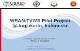 WRAN/TVWS Pilot Project @Jogjakarta, Indonesia