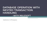 Database operation with nested transaction handling