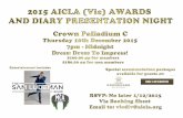 2015 AICLA (Vic) Awards and Diary Presentation