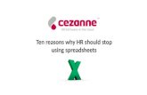 Why HR should stop using spreadsheets