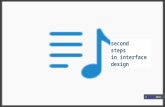The second step in interface design