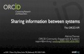 Sharing information between systems: The ORCID API (Alainna Wrigley)