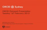 ORCID Implementations with University RIM Systems (The University of Sydney, N. Lewis)