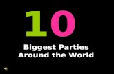 Ten biggest party around the world