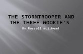The stormtrooper and the three wookie's